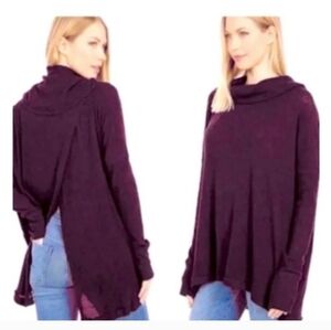 NWT Free People Juicy long sleeved Cowlneck top in date night